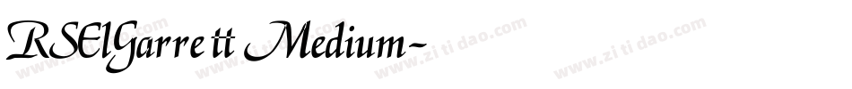 RSElGarrett Medium字体转换